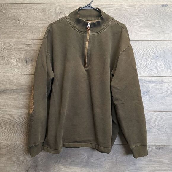 Woolrich 1/4 Zip Pullover Sweater Mens Size Xl - Picture 2 of 9